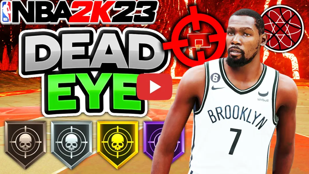 Thumbnail for Deadeye - 2k23 badge test on the NBA2KLab YouTube Channel