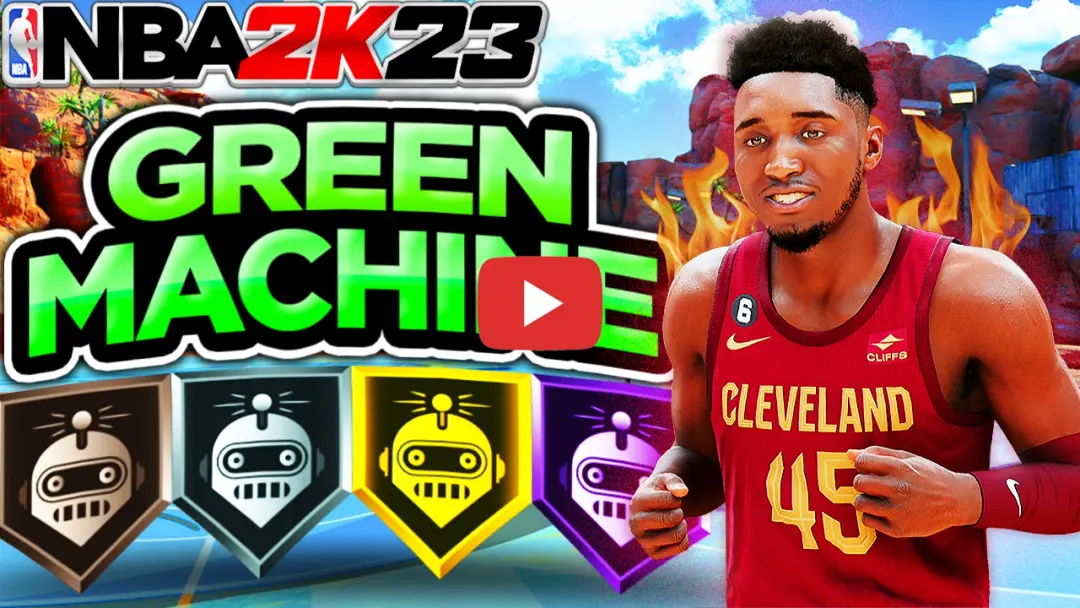 Thumbnail for Green Machine - 2k23 badge test on the NBA2KLab YouTube Channel