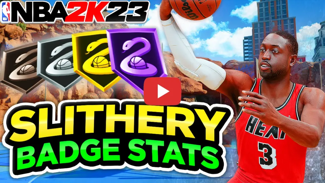 Thumbnail for Slithery - 2k23 badge test on the NBA2KLab YouTube Channel