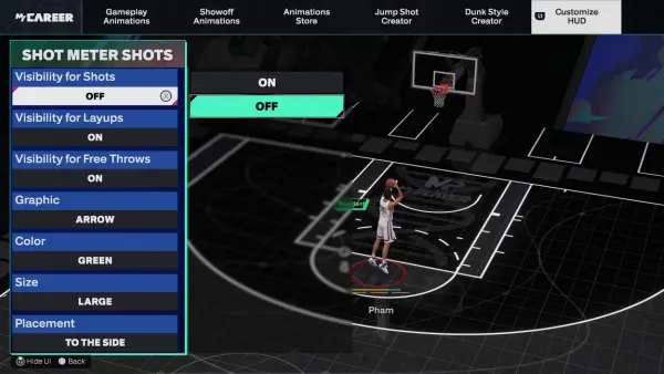 NBA 2k26 Shot Meter Off