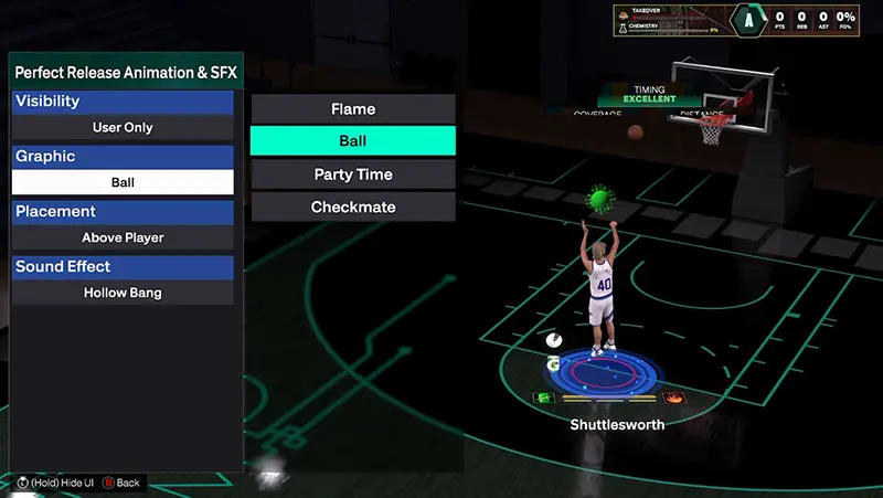 NBA 2k26 Ball Graphic Shot Meter